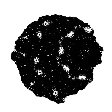 Yuvarlak kabile kalıbının bir bölümü, vektör illüstrasyonu 