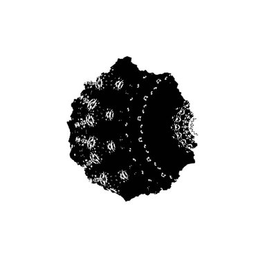 Yuvarlak kabile kalıbının bir bölümü, vektör illüstrasyonu 