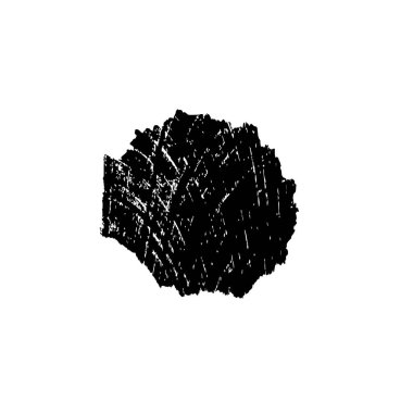 Beyaz arka planda siyah grunge fırça darbeleri. Soyut yazdırma