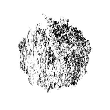 Beyaz arka planda soyut grunge siyah mürekkep lekesi. vektör illüstrasyonu