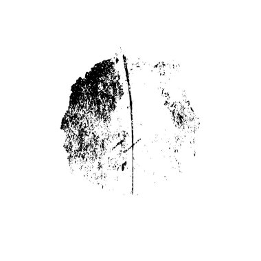 Beyaz arka planda siyah grunge fırça darbeleri. Soyut yazdırma