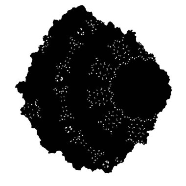 Yuvarlak kabile kalıbının bir bölümü, vektör illüstrasyonu 