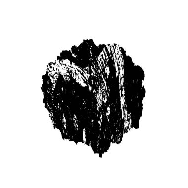 Beyaz arka planda siyah grunge fırça darbeleri. Soyut yazdırma