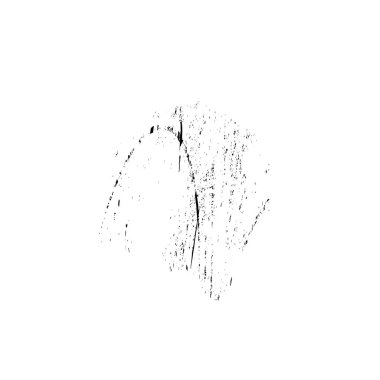 grunge siyah fırça darbesi beyaz üzerine izole