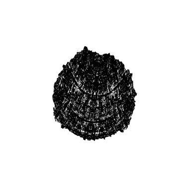 Vektör el çizimi mürekkep çemberi. Siyah beyaz mürekkep çizimi. izole