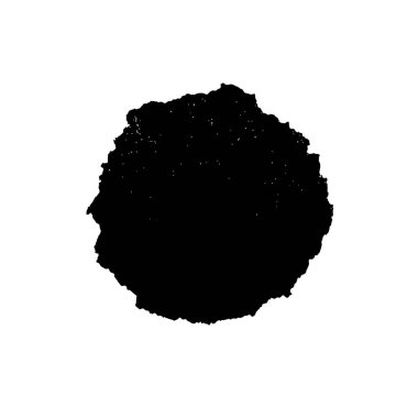 Soyut siyah mürekkep lekesi. vektör