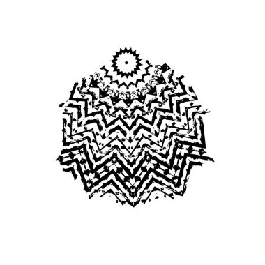 mandala süs tasarımı ikon vektör illüstrasyon tasarımı