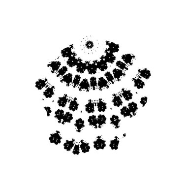 Noktalı sıkıntılı rozet.