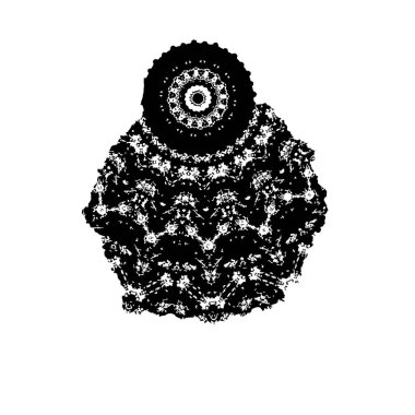 El çizimi Noel ağacı çelengi. vektör illüstrasyonu.