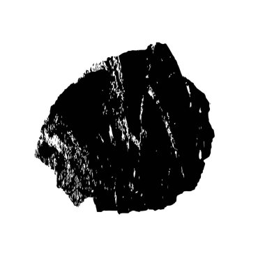 beyaz arkaplanda siyah grunge mürekkep fırçası.