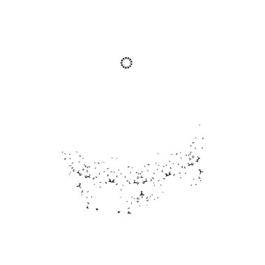 Sosyal medya kavramı: kalp şeklinde uçmak