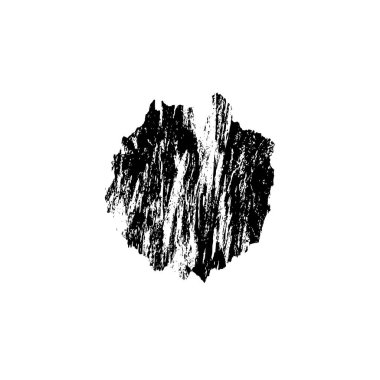 beyaz arkaplanda siyah grunge mürekkep fırça darbeleri
