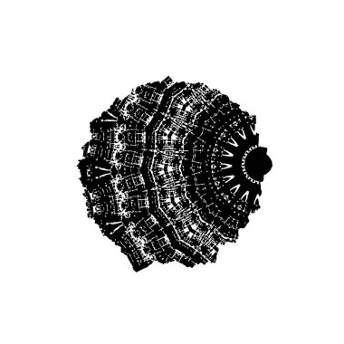 Beyaz arkaplanda soyut grunge fırçası