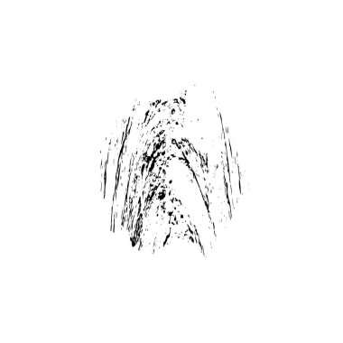 Beyaz arkaplanda soyut grunge fırçası