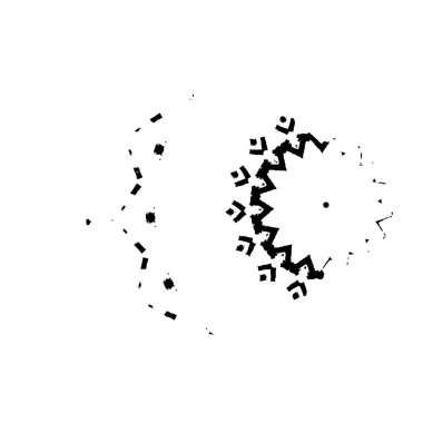 Beyaz arkaplanda soyut grunge fırçası