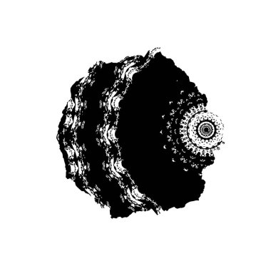 Beyaz arkaplanda soyut grunge fırçası