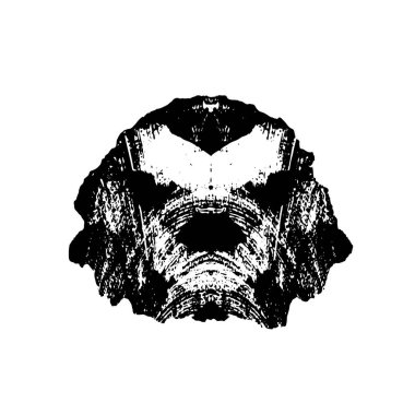 Beyaz arkaplanda soyut grunge fırçası