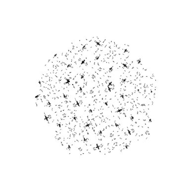 Beyaz arkaplanda soyut grunge fırçası