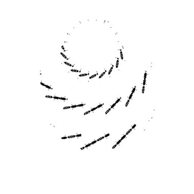 Beyaz arkaplanda soyut grunge fırçası