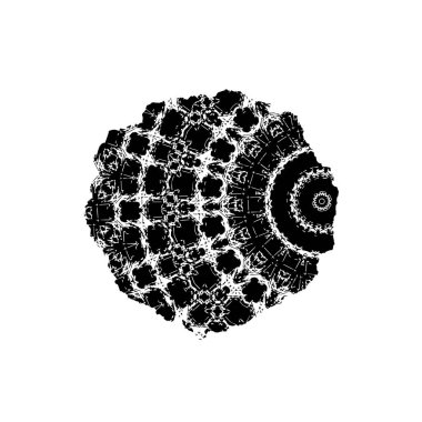 Beyaz arkaplanda soyut grunge fırçası