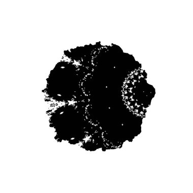 Beyaz arkaplanda soyut grunge fırçası