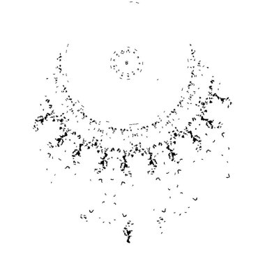 Beyaz arkaplanda soyut grunge fırçası