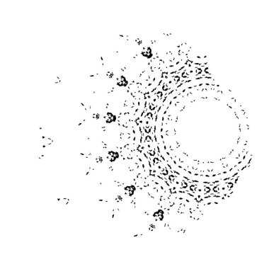 Beyaz arkaplanda soyut grunge fırçası