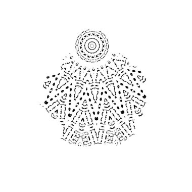 Beyaz arkaplanda soyut grunge fırçası