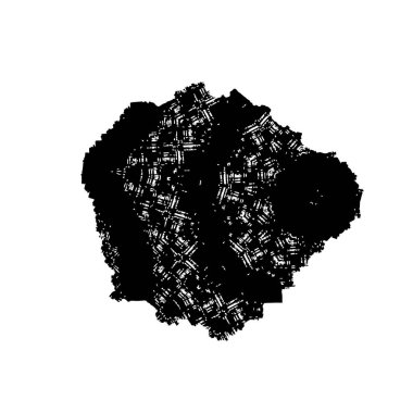 Beyaz arkaplanda soyut grunge fırçası