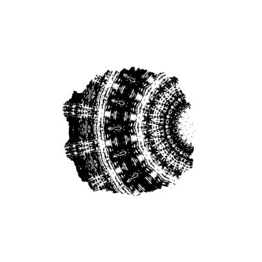 Siyah mürekkep fırçasının vektör çizimi