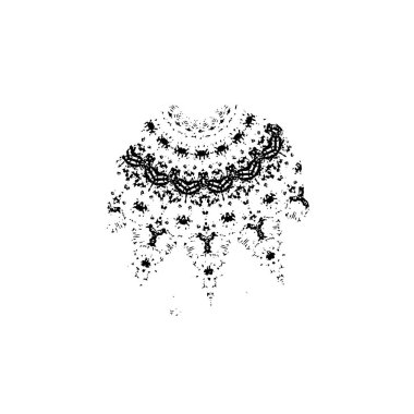 vektör çizim elle çizilmiş Noel çelenk.