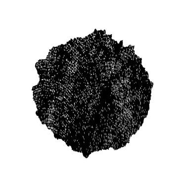 Beyaz arka planda siyah grunge fırça darbeleri. Soyut yazdırma