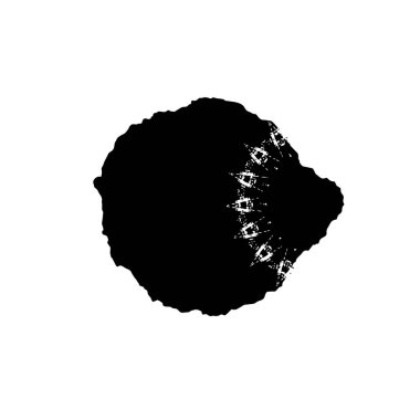 grunge siyah fırça darbesi