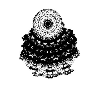 Konili yılbaşı ağacının el çizimi. vektör