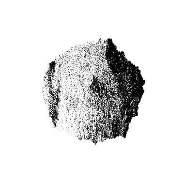 Beyaz arka planda soyut siyah mürekkep lekesi. vektör illüstrasyonu