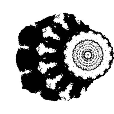 siyah ve beyaz soyut fraktal arkaplan