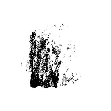 grunge siyah mürekkep darbesi beyaz arkaplanda izole edildi