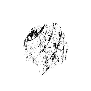 siyah grunge fırça darbesi beyaz arkaplan üzerinde izole