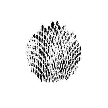 Beyaz arka planda soyut siyah mürekkep lekesi. vektör illüstrasyonu