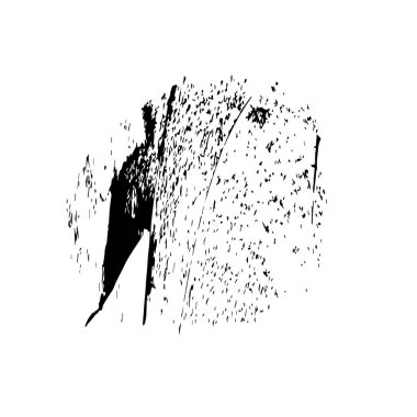 Beyaz arkaplanda soyut siyah leke, vektör illüstrasyonu