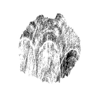 Siyah mürekkep fırçasının vektör çizimi