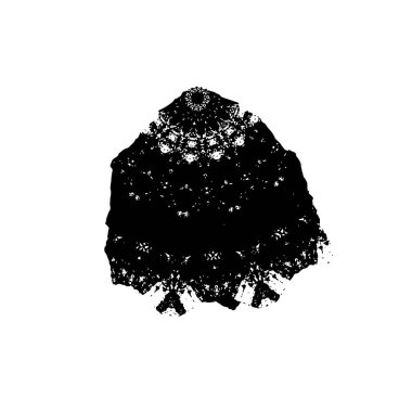 Siyah mürekkep fırçasının vektör çizimi