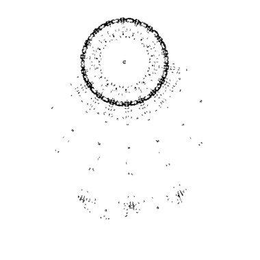 Siyah mürekkep fırçasının vektör çizimi