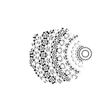 Siyah mürekkep fırçasının vektör çizimi