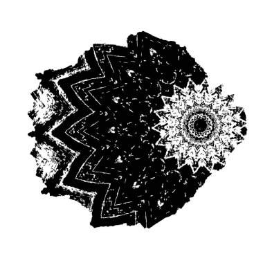 Siyah mürekkep fırçasının vektör çizimi