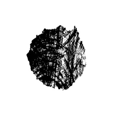 Siyah mürekkep fırçasının vektör çizimi