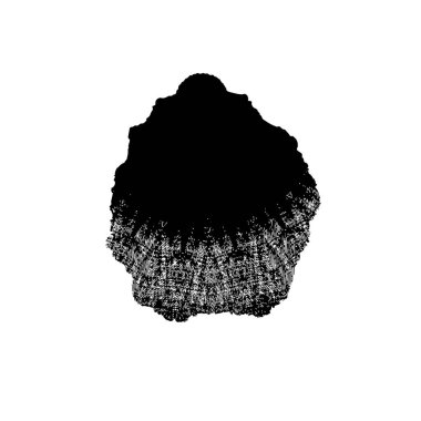 Siyah mürekkep fırçasının vektör çizimi