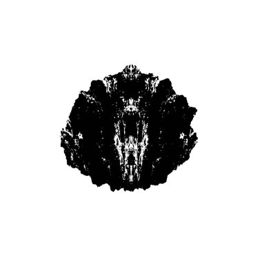 Siyah mürekkep fırçasının vektör çizimi