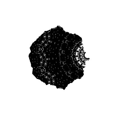 Siyah mürekkep fırçasının vektör çizimi