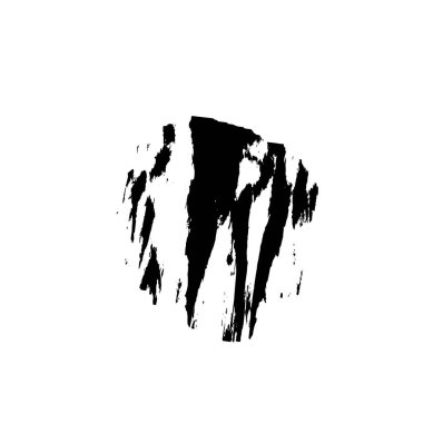 Siyah mürekkep fırçasının vektör çizimi